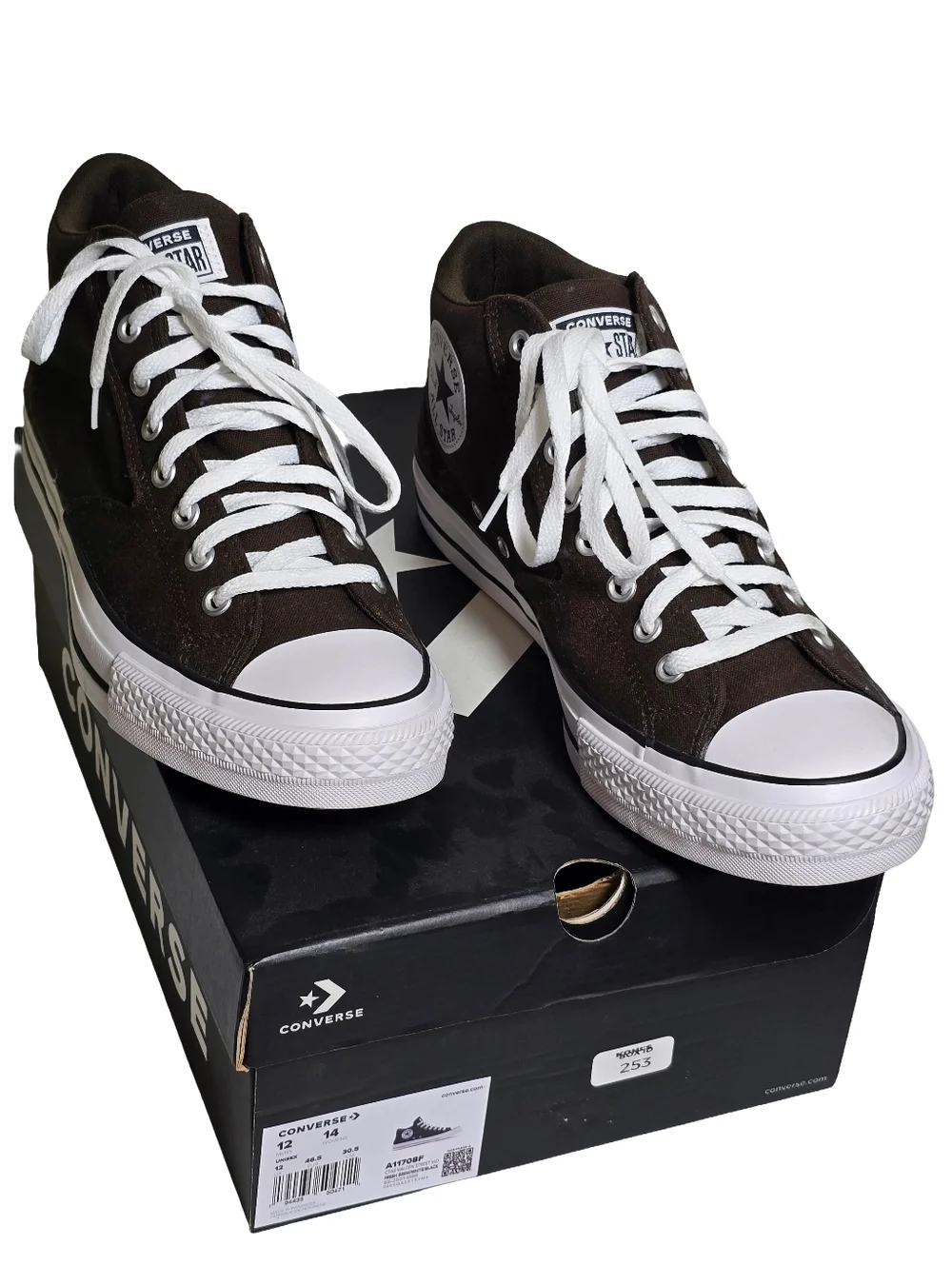 Converse Chuck Taylor All Star Malden Street Mid Brown Fresh Brew Men’s 12 NWT - Picture 3 of 6